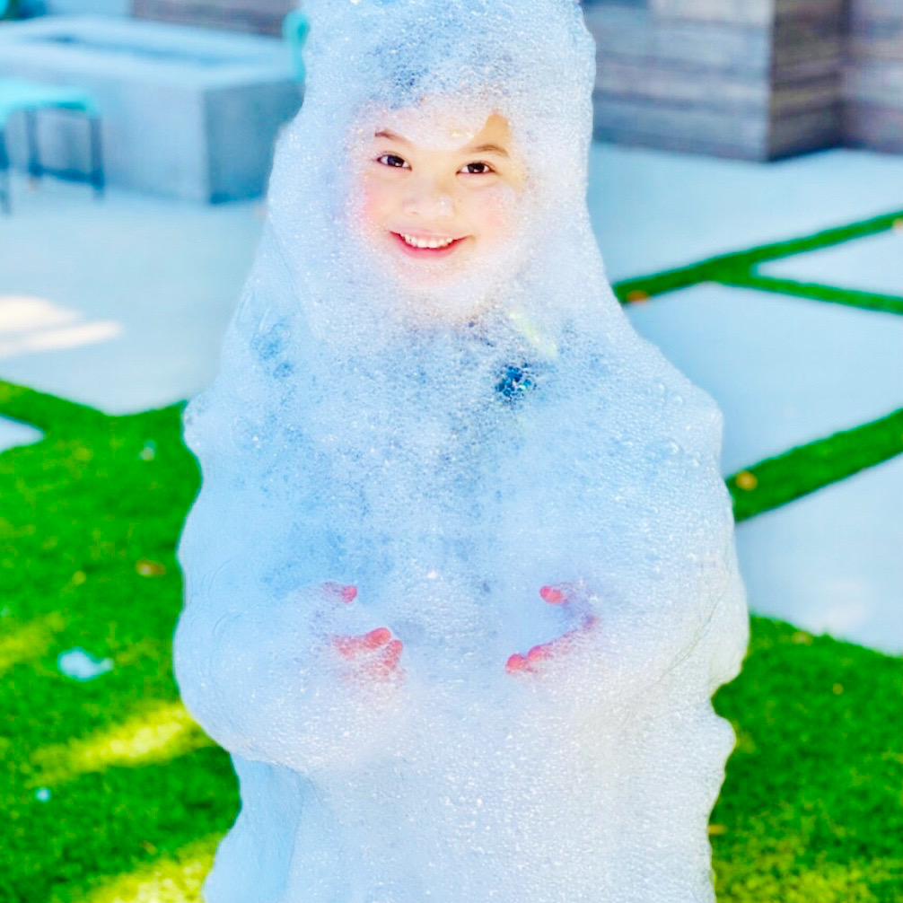 Covered in Foam from the Cannon!