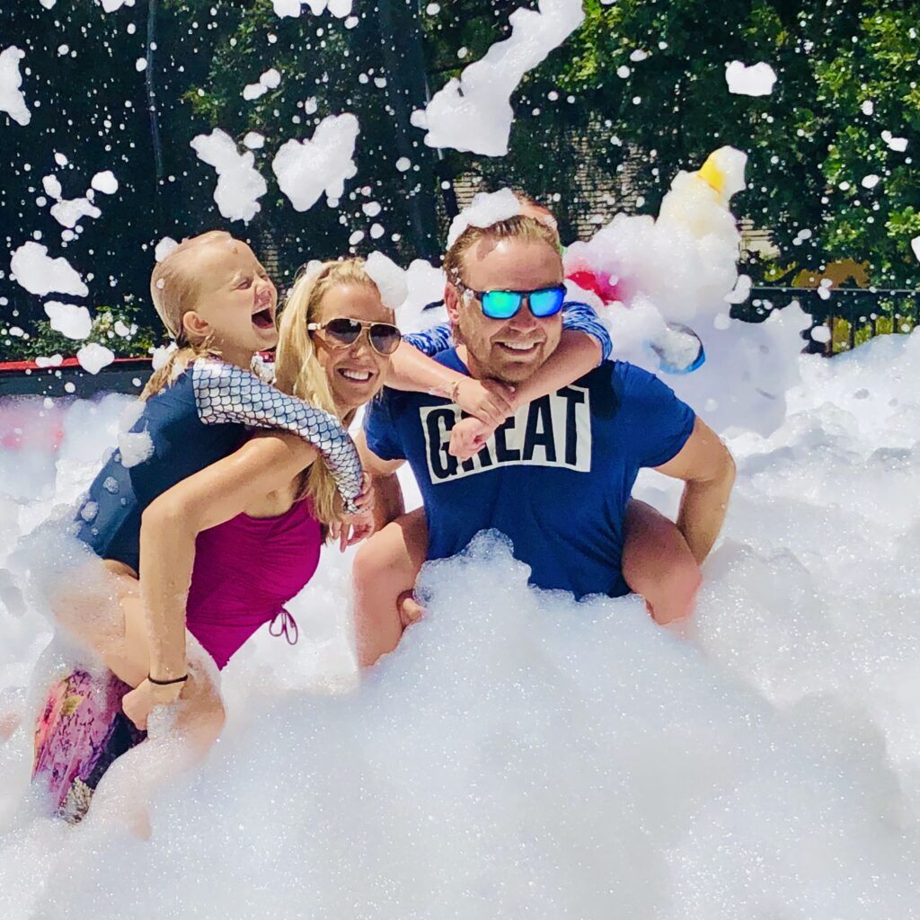 Foam Parties are fun for the family!